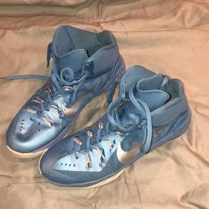 Light blue nike hyperdunks